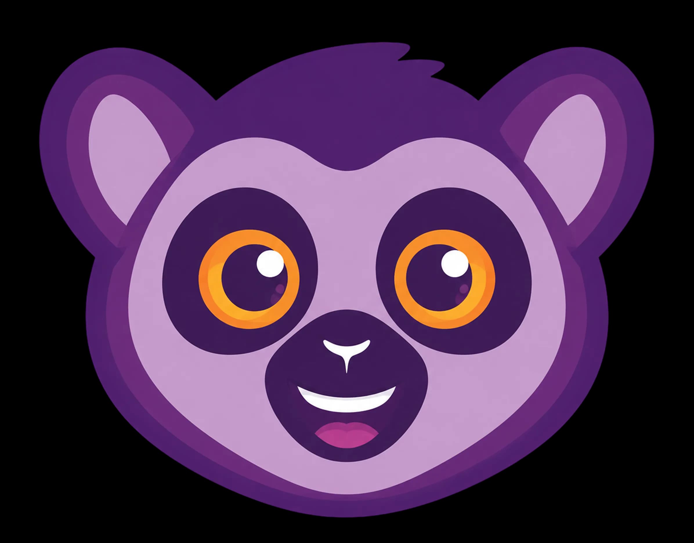 Close-up of the Rumoo lemur mascot